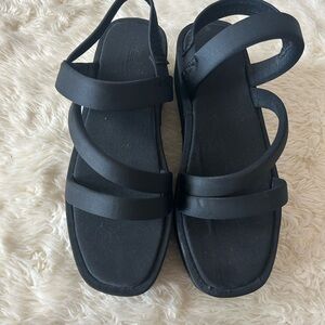Black Strappy Sandals